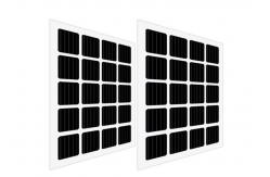 China Rixin Transparent Monocrystalline PV Module Bifacial Solar Panel For Roof supplier