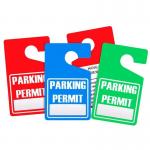 Custom Printed Logo Parking Permit Hang Tags PVC Colored for Car for sale