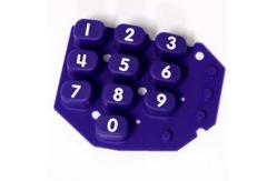 China Arabic Numeric Matrix Silicone Rubber Keyboard 3x4 Style supplier