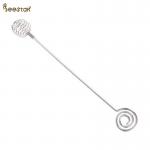 Food Grade Stainless Steel Honey Dipper With Unique Spiral Design Honey Spoon Stick for sale