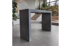 China Outdoor GRC Concrete Table Chair Bench Irregular Shape Garden Furniture Set supplier