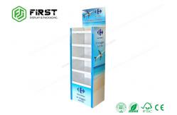 China POP Customized Recyclable Corrugated Floor Cardboard Shelf Display Stand supplier