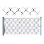 60*60mm Hole Galvanized Steel Chain Link Fence Diamond Wire Mesh 7 Ft for sale