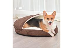 China Winter Warm Enclosed Large Dog Bed Mat  Removable And Washable Cat Sleeping Nest supplier