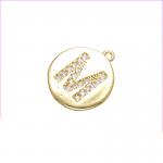 26 Initial Letter Pendant Necklace DIY Gold And Silver Jewelry Necklace for sale
