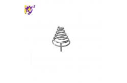 China Nickel Plated Steel Cylindrical Contact Battery Spring With Compression supplier