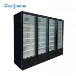 360L Vertical Showcase Freezer , Double Insulating Upright Display Freezer