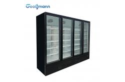 China 360L Vertical Showcase Freezer , Double Insulating Upright Display Freezer supplier