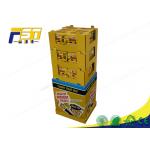 Custom 4C CMYK Printing Retail Dump Bin Display Cardboard With Removable Header