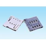 1.5mm High SIM Card Connector 60 Milliohms Max Contact Resistance ISO9001 for sale