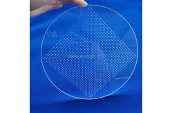 China Factory Custom Ultra Violet High Purity Laser Perforated Quartz Glass Sheet supplier
