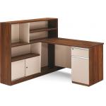 E0 / E1 Board Wooden Computer Table 1.5M With File Storage Cabinet for sale