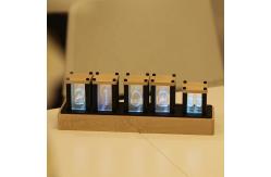 China RGB Electronic Glow LED Tube Light Clock Square Shape supplier