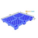 1200X800 Deck Single Face Pallet Hygienic Virgin HDPE Stackable Plastic Pallet for sale