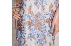 China 15 Yards stretch Suitcases Embroidered Lace Fabric For Clothes supplier