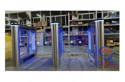 China Low Noise RFID Turnstile Gate Access Control Gym Auto Reset Turnstile Barrier Gate supplier