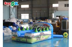 China Dinosaur Themed Backyard Inflatable Ball Pit Pool With Air Blower supplier