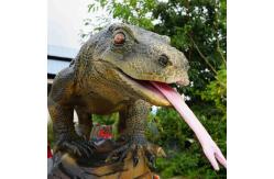 China Snowproof 4m Realistic Animatronic Animals Komodo Dragon Model supplier