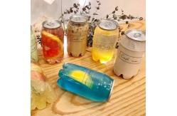 China Square Shaped Pet Plastic Juice Containers , 300ml Empty Plastic Juice Bottles supplier