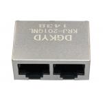 1x1 single port RJ45 Ethernet Connector 100Mb cat 5 manetic modular jack G/Y led for sale