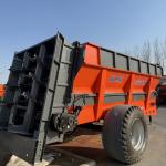 Frozen Manure Spreader Double Vertical Auger Crusher Evenly Spread for sale