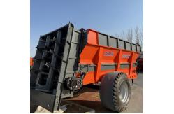 China Frozen Manure Spreader Double Vertical Auger Crusher Evenly Spread supplier