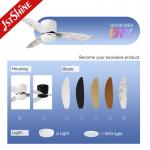 2- 1stshine Bedroom LED Ceiling Fan with Acrylic Blades and Remote Control Light