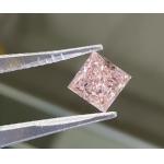 Princess Cut Pink Lab Grown Diamonds  Light Pink square shape Jewelry Decorations for sale