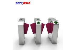 China Smart Retractable Flap Barrier Gate Turnstile Security Subway Wing Gate supplier