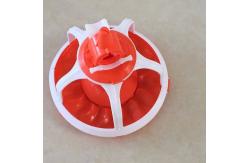 China ABS Chicken Feeder Pan Automatic Pan Feeding System Red Or Yellow supplier