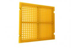 China Deck Modular Polyurethane Panels Shaker Screen Media 305MMX305MM Without Frame supplier