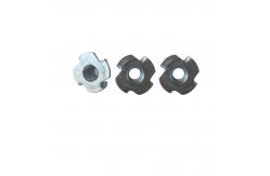 China ZP YZ Black / Gray Phosphated Plated Steel T Nuts With 4 Prongs supplier