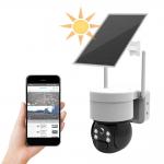 High Capacity Battery 3MP 4MP HD Camera 4G LTE Sim Outdoor Solar Powered for Garden Yard for sale