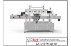 China Lube Oil Bottle Labeling Machine Front Back Two Sides supplier