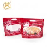 Bopp Antifog Food Packaging Microwavable Grilled Rotisserie Chicken Plastic Takeaway Carrier Bags for sale
