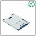 Mobile Phone 6 Pin Sim Card Adapter Push Push SMT SMD Type With Tray for sale