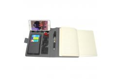 China A5 Grey Wireless Charging Notepad , Ultrathin Junior Padfolio 5x8 supplier