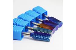 China Drill Bits Electric Cutter Tools Tungsten Blue Nano Copper Coating Carbide Burrs supplier