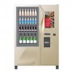 Automatic Smart Multimedia Wine Vending Machine With Elevator System , Juice Beer Vending Kiosk for sale