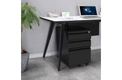 China 3 Drawer White Metal Under Desk Mobile Pedestal supplier