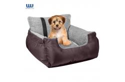 China Customized Warm Soft Pet Car Seat Car Dog Bed With Storage Pocket supplier