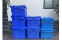 China Customization Hinging Plastic Attached Lid Containers 560*380*330mm supplier