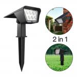 20000hour 300lm Outdoor LED Solar Garden Light 180 Degree Beam Angle for sale
