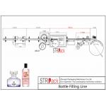 Automatic High Speed Bottle Filling Line PLC Control For Fragrance / Aromathera for sale