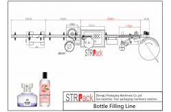 China Automatic High Speed Bottle Filling Line PLC Control For Fragrance / Aromathera supplier