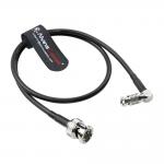 Alvin's Cables Micro BNC to BNC Cable 12G-SDI High Speed 4K UHD Video Coaxial Cable, Right Angle Micro BNC 75 Ohm Ultra-Slim for Blackmagic Video Assist 5 Monitor,50CM|19.7inches for sale