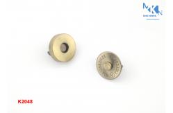 China Brush Magnetic Handbag Clasp , Magnetic Bag Clasps K2048 Customized Design supplier