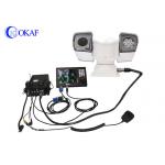 Car Roof Long Range PTZ Camera 2.0 Megapixel With LED Warning Lights