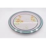 Party Tinplate Round Dish Serving Tray Wedding Plates Set for sale