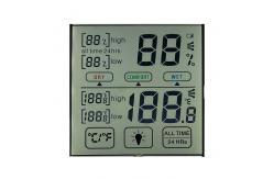 China HTN Segment Code LCD White Blacklight Indoor Hygrograph Customizable Display supplier